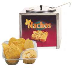 Nacho Cheese Warmer with Cheese & Trays
