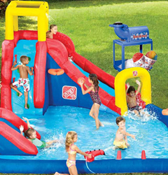 Water Slide Sport and Climb w/Hoops
